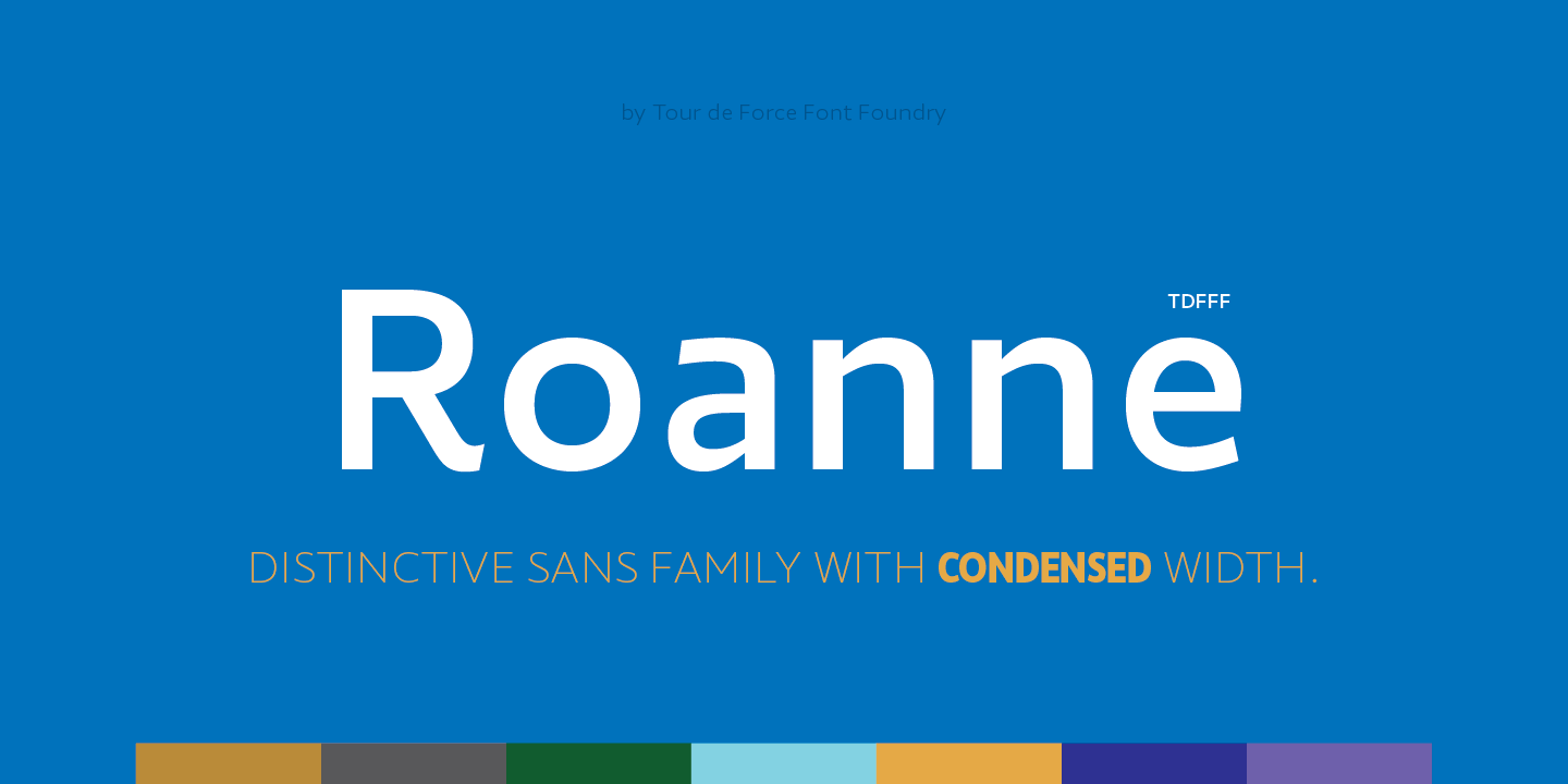 Przykład czcionki Roanne Extra Bold Italic